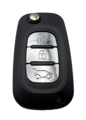 For Renault Clio Kangoo Modus Megane 3 Button Folding Remote Flip Key Shell Case