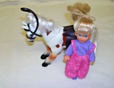 1995 Vintage Kid Kore Doll with Horse and Saddle 
