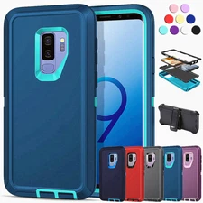 For Samsung Galaxy S9 Shockproof Defender Heavy Duty Case Cover with Belt Clip