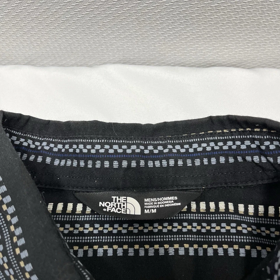 The North Face Medium Men Multicolor Black Striped Long Sleeve Button Down Shirt - Image 3 of 4