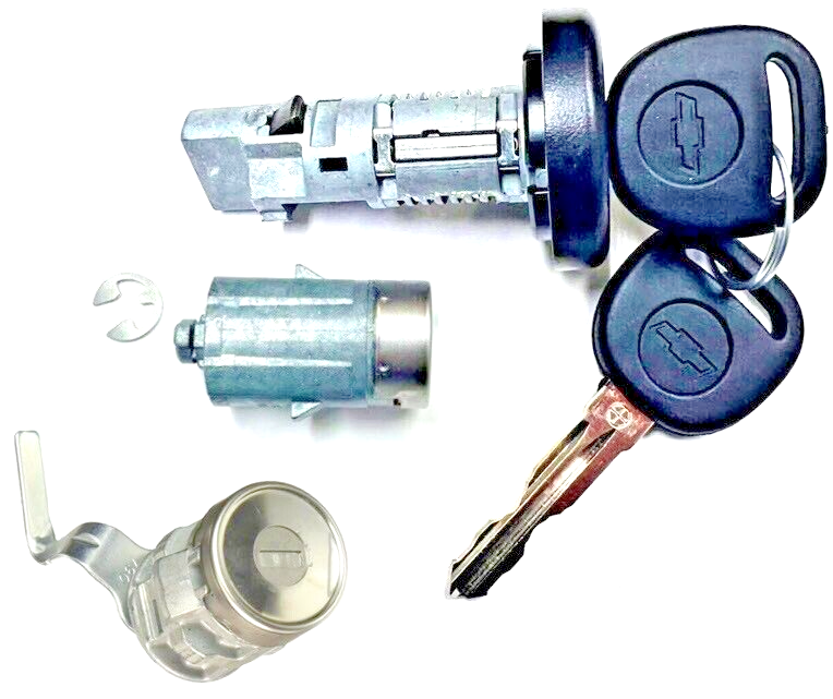 Chevy OEM Ignition Switch Lock Cylinder + Door Lock + Tailgategate