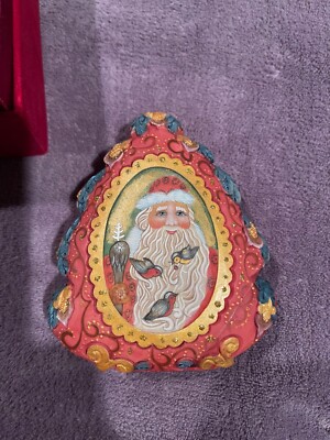 G. DeBrekht Santa Spirit of Christmas Tree Box Derevo Russia 2009