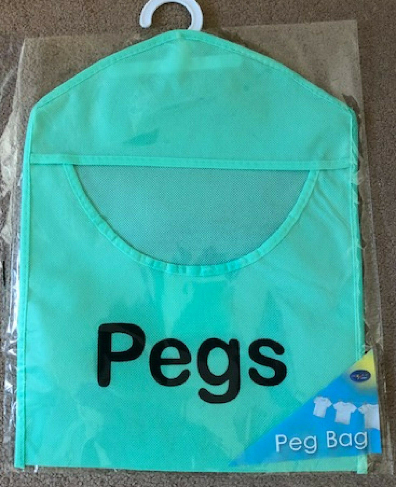PEG BAG HANGING PEG BAG HANGER CLOTHES/LAUNDRY WASHING LINE PEGS