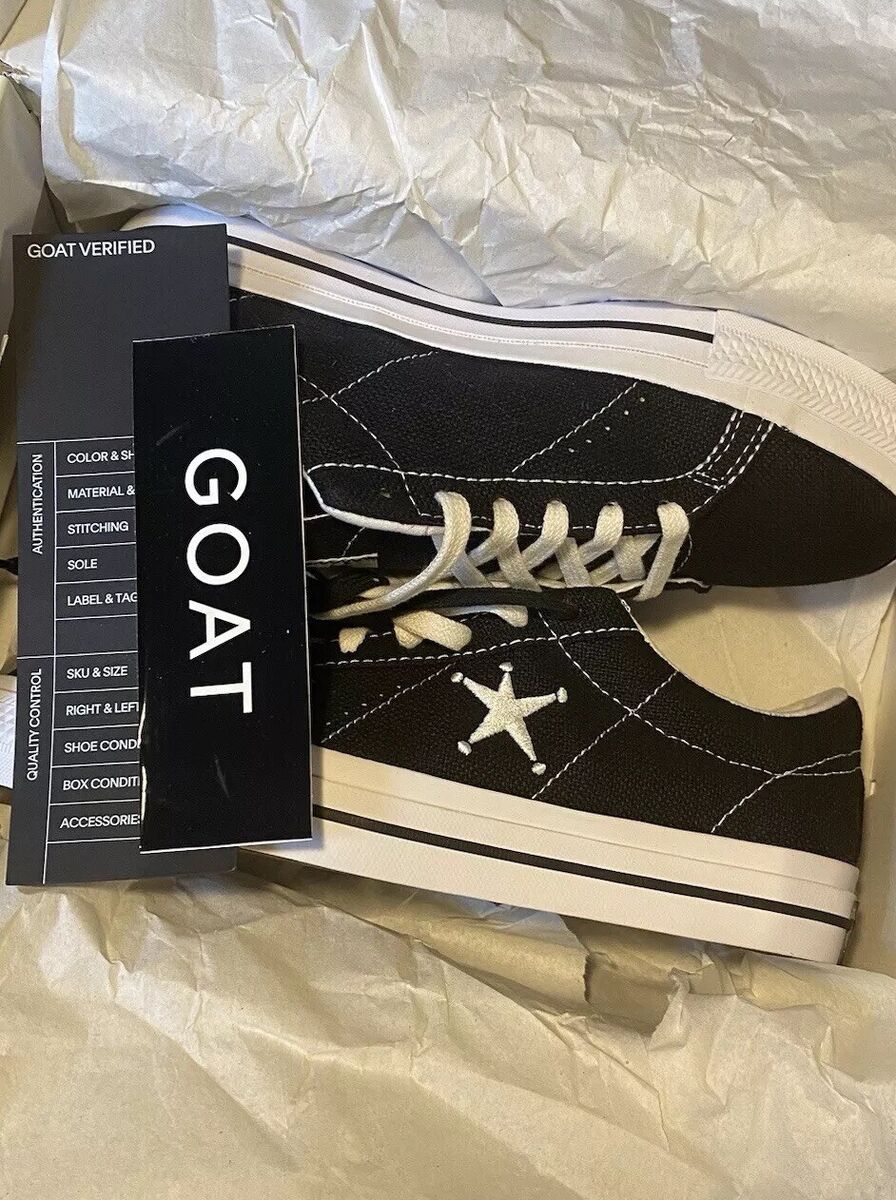 Stussy x Converse One Star OX Low Mens Size 6 NIB Black Stussy x Converse One Star OX Low Mens Size 6 NIB Black