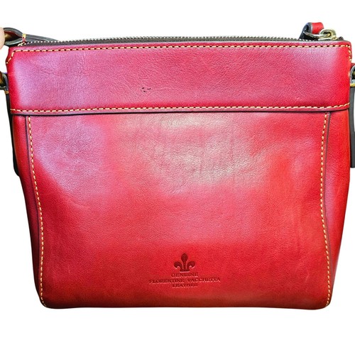 Neu mit Etikett Dooney and Bourke Florentine Allison ROT Vachetta Leder Umhängetasche 278 $ - Bild 7 von 17