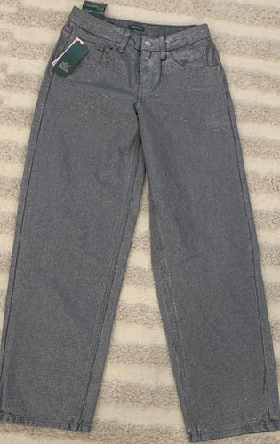 Wild Fable 90's Mid Rise Relaxed Straight Jeans Size 00/ 31" Inseam Dark Grey - Picture 2 of 3