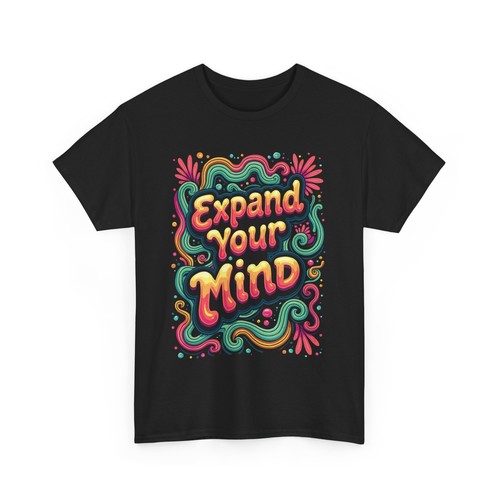 Camiseta Psicodélica "Expand Your Mind" - Camiseta Gráfica Retro Colorida - Imagen 4 de 5