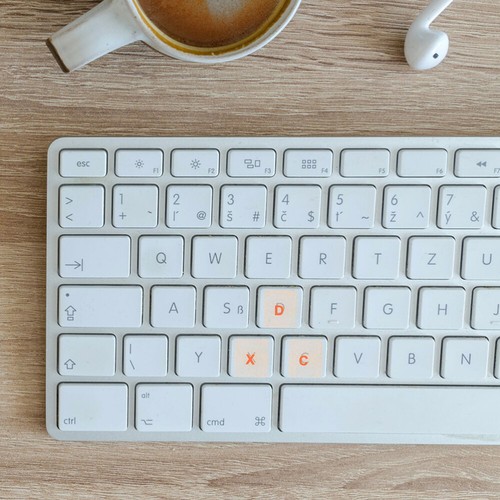 2 Feuilles Pc Ordinateur Clavier Autocollants Clavier Autocollants Remplacement - Photo 8/11