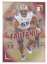 Troy Fautanu 2024 Panini Luminance Purple Foil #'d 027/175 Card #116  Steelers
