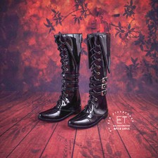 1/3 1/4 BJD Doll Shoes Knight Boots Buckle for Uncle Man Doll Leather Long Boots
