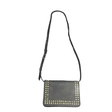 Express Black Metal Studded Bag Crossbody Handbag Purse Clutch Removable Strap