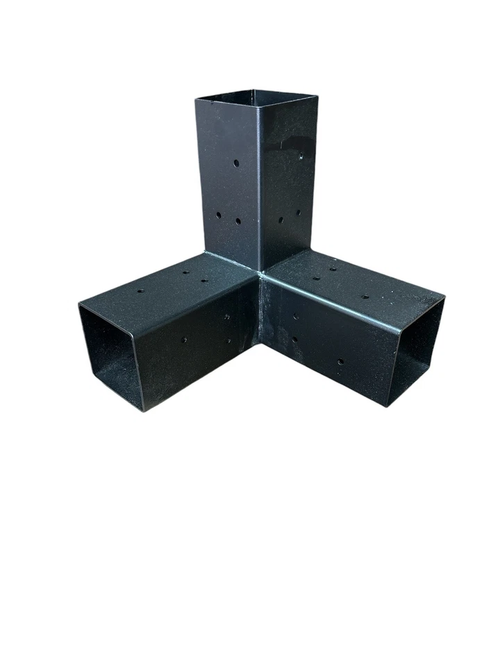 WILD HOG LINX 4 In. Trifit Black Steel Extension Bracket Pergola For 4x4 Wood Posts New