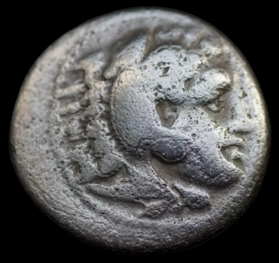 Alexander III the Great Drachm Ancient Greek Silver Coin Zeus 336
