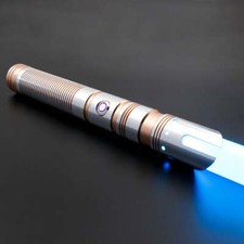 Force Lightsaber Premium Metal Aluminium Hilt with Movie Battle Sound Gold
