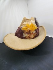 Vintage Men’s Corduroy Cowboy Hat Size large - USA MADE - RN56428