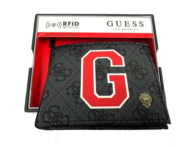 New GUESS Mens BILLFOLD Wallet RN129919 Black | eBay 