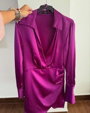 MNG Mango Purple Women's Mini Dress Size S