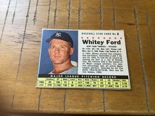 1962 Post Cereal # 6 Whitey Ford