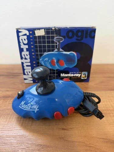 Manta Ray AutoFire Joystick LG203 Atari Commodore Amiga C64 Vintage Boxed