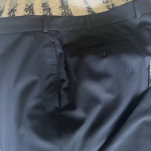 Brooks Stretch Herren Anzughose Marineblau Größe 40R Wollmischung Länge 32" - Bild 2 von 7