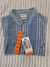 WEATHERPROOF VINTAGE MEN'S SHIRT BLUE COLOR SIZE XXL NWT