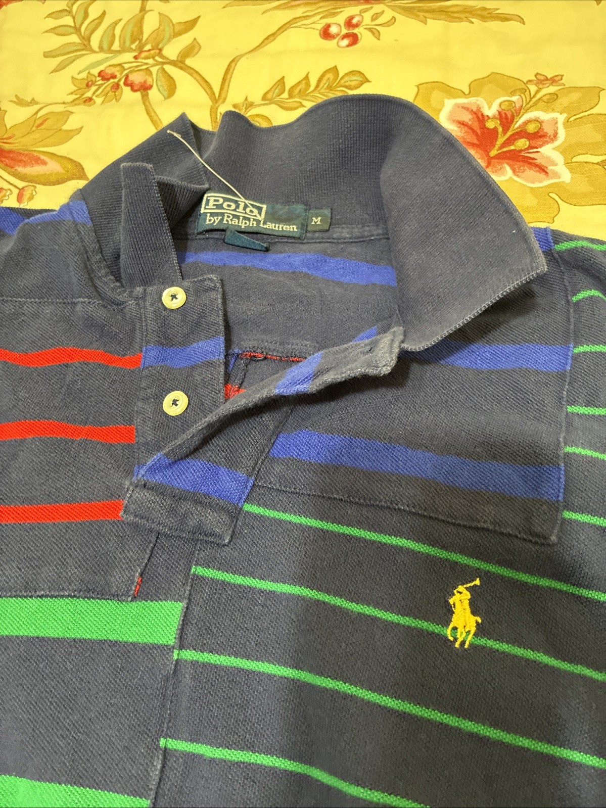 Polo Ralph Lauren Striped Patchwork Colorblock Lo… - image 5