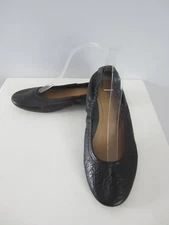 Vionic Womens 9 Alexa Black Leather Slip On Ballet Flats Comfort Shoes Classic