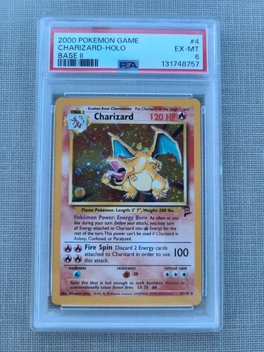 Charizard 004/130 Base Set 2 Holo PSA 6