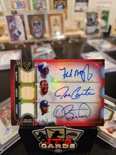 J. Carter/D. Stewart/F. McGriff 🔥Auto Relics🔥💎1/1💎 2024 Topps Triple Threads
