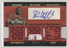 2006 Topps Triple Threads Auto Relics 11/18 Brandon Williams #TTRA-134 Auto 1u0
