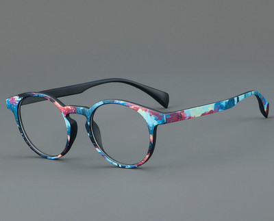 Retro Ancient Full Rim TR90 Colorful Round Eyeglass Frame Eyewear Men Women
