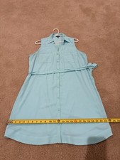 Express Women's Sleeveless Dress Size Large Aqua