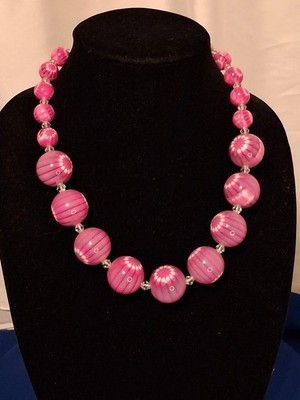 Pink Bubblebum Bauble Necklace