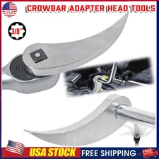 Crowbar Adapter Head Tools Adjustable Angle Head Extra-Strong Pry Bar Fits 3/8"~