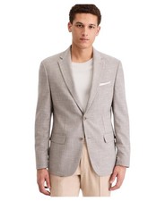 Tommy Hilfiger Mens Modern fit Blazer 44 S Beige Tan Plaid