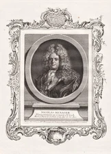 Nicolas Mesnager Menager Rouen Paris Diplomat Portrait Engraving 1750