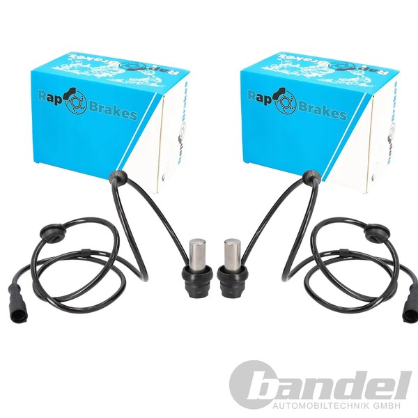 2X RAP Brakes ABS-SENSOR Raddrehzal Hinten Links+Rechts Passend FüR Audi 100 A6-image
