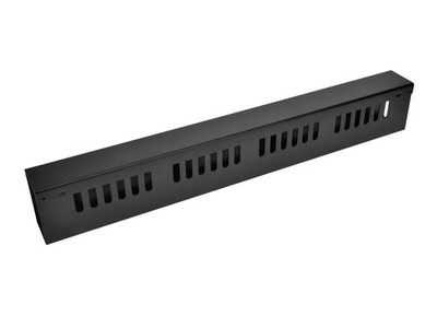 Monoprice 1U 19in Metal Rackmount Network Cable Management Panel Cable Organizer