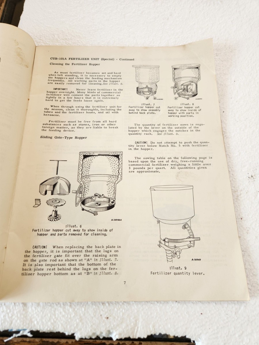 Brand New Owner & Operator Manual For Farmall Cub 144 Cultivator Tractor - Factory Style