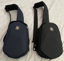 Black Crossbody Sling Bag Solid Zip Closure A...