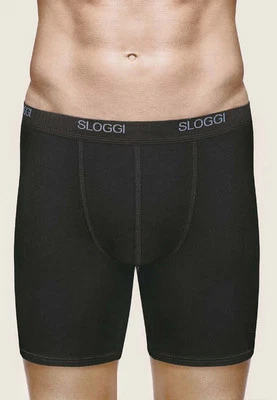 OFFERTA 8 PEZZI SLOGGI MEN BASIC LONG Boxer Gambaletto Uomo BIANCO-NERO-GRIGIO