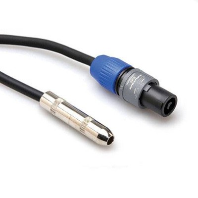 Hosa 1/4'' TSF to SpeakON NL2 Adaptor, 16 AWG, 6'' - GSK-116