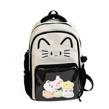 Large Capacity Kawaii Cat Ita Bag,Pin Purse,Pin Display Backpack Bag with Ins...