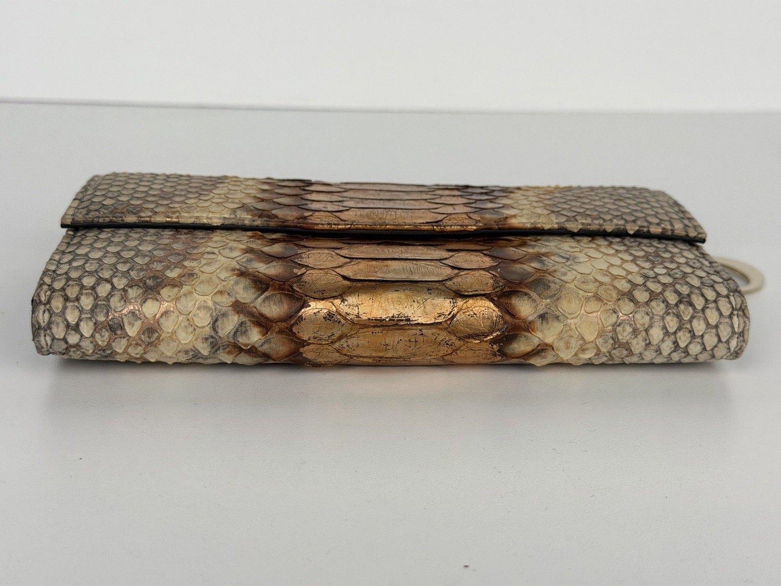 Christian Dior Metallic Python Wallet on Chain in… - image 6