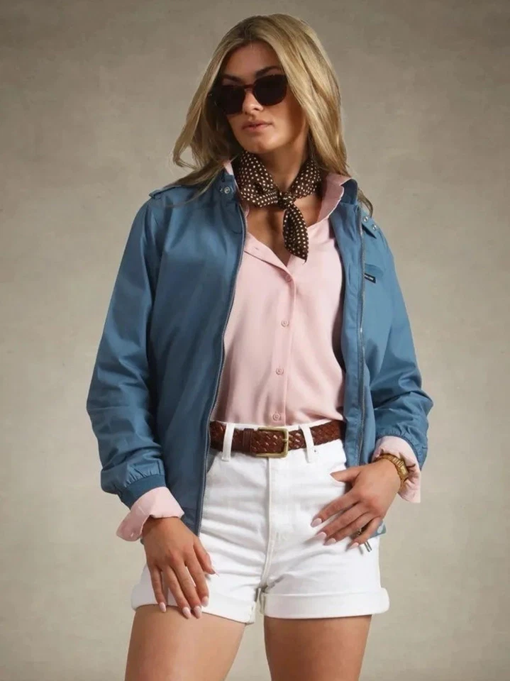 Chaqueta de corredor Iconic Members Only para mujer Foto 2 de 4