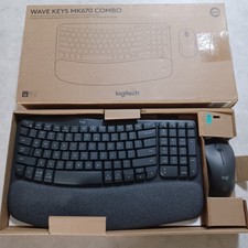 Logitech Wave Keys MK670 Combo Keyboard  Signature M550 L Mouse READ