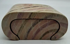 Puzzle Trinket Box Soap Stone Hand Crafted Mopani 1992 Made in Kenya Vintage
