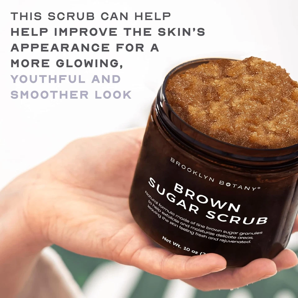 Brooklyn Botany Brown Sugar Scrub – Moisturizing & Gentle Exfoliation for Face - Image 2 of 4