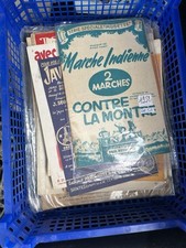 Lot de partitions musicales anciennes – Musette, Classique – Années 1930 à 1950