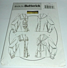 Edwardian Victorian Middy Ruffles Blouse Sailor Costume Sewing Pattern 6-12 LARP